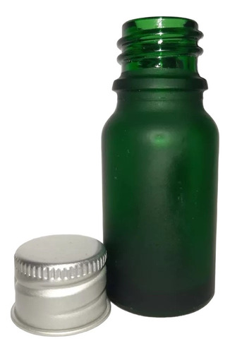 Frasco Vidrio Verde Esmerilado 50ml Tapa De Aluminio Packx10