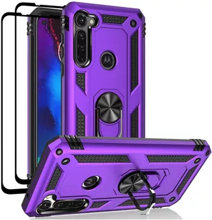 Funda Para Moto G Stylus/g Pro - Violeta Con Anillo