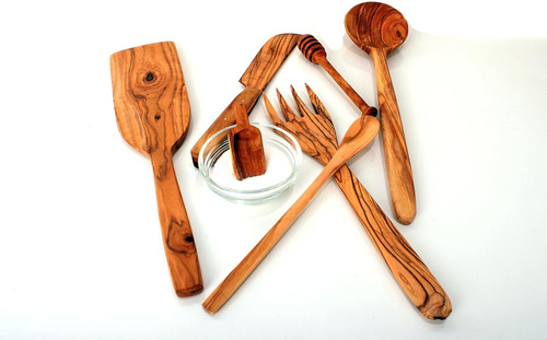 Conjunto De Madera De Olivoeleva Tu Experiencia Culinaria Co