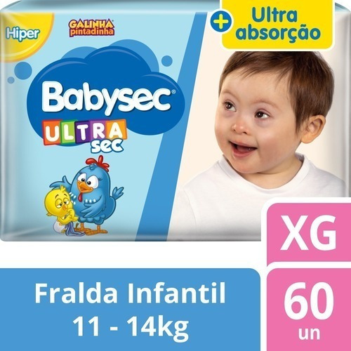 Fralda Infantil Ultrasec Galinha Pintadinha Babysec Gênero Sem gênero Tamanho XG