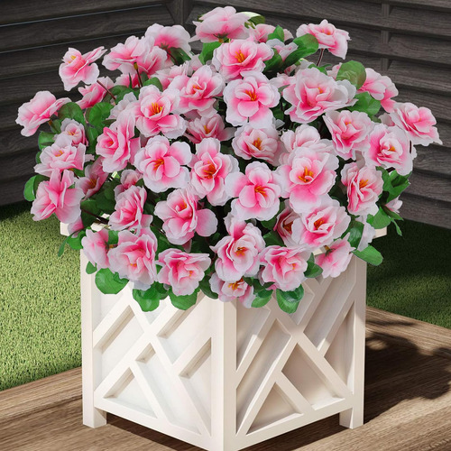 Dremisland 6 Paquetes De Flores Artificiales Para Exteriores