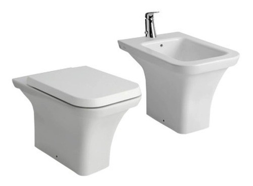 Combo Baño Sanitario Ferrum Milena Inodoro + Bidet 1 Agujero