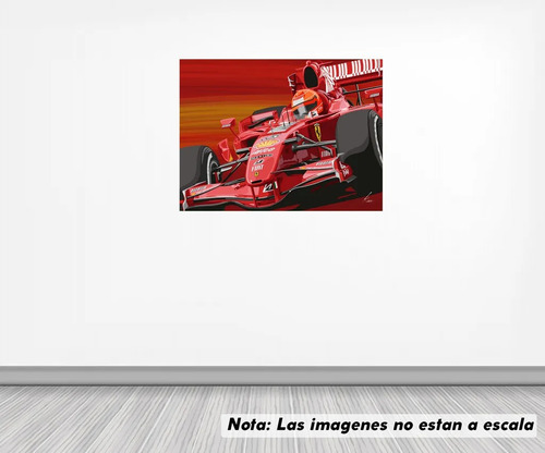 Vinil Sticker Pared 80 Cm. Lado Ferrari F1 Modbe018