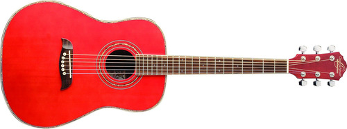 Oscar Schmidt Og1tr-a-u Sime Guitarra Acústica (rojo Gloss A