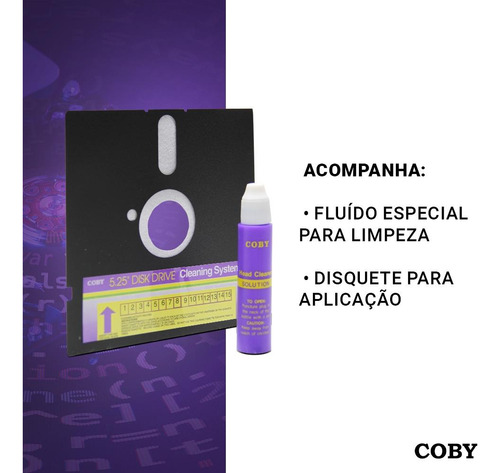 Limpador Para Driver De Computador 5,25 Coby
