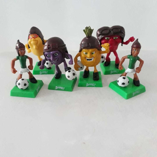 6 Figuras Juguete Frutas Kamikaze Boing Forma Futbol. C8.