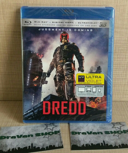 Dredd 3d Blu Ray Película . Stock Entrega Inmediata