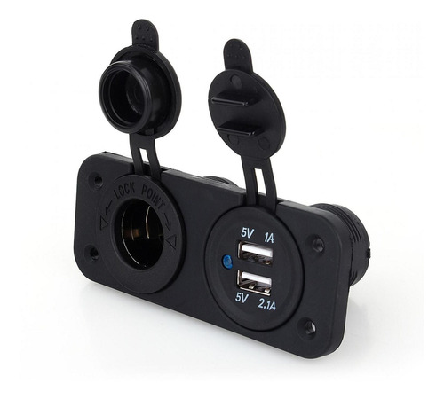 Cargador De Coche Con Conector Usb Dual Para Encendedor De C