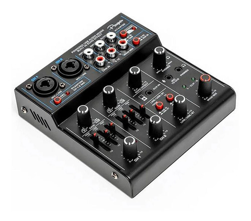 Mini Mixer 4 Canales Parquer Kt-mp32 48v Usb Bt Interface