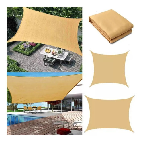 Carpa Toldo Vela Rectangular Impermeable Sombreador 5x4m