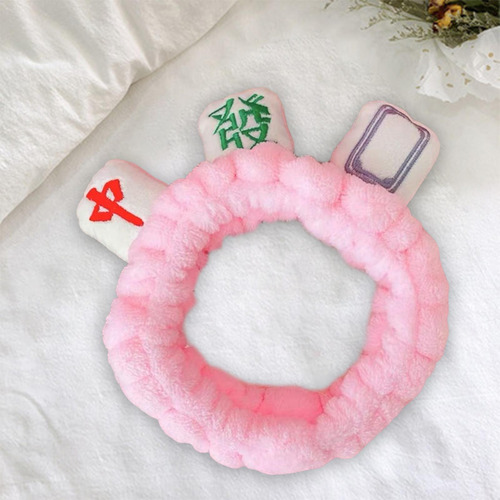 Moda Mahjong Maquillaje Spa Diadema Suave Franela Felpa
