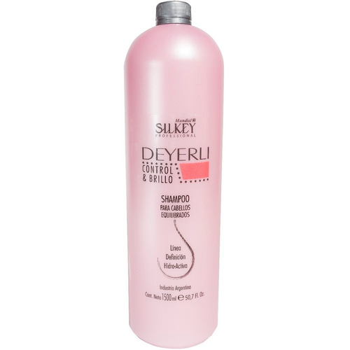 Imagen 1 de 1 de Shampoo Para Cabellos Equilibrados Silkey X 1500 Deyerli