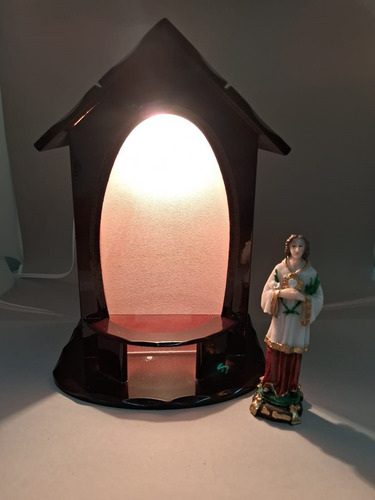 Imagem São Tarcísio + Cúpula Oratório Capela Com Luz 110v