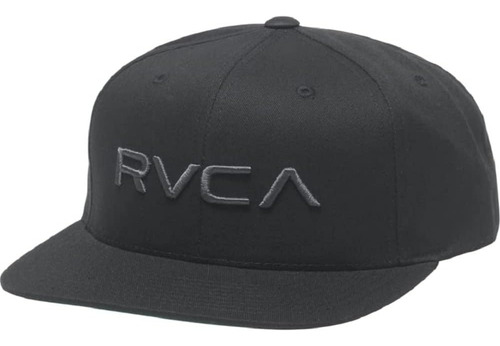 Rvca Gorra Snapback Con Ala Ajustable Para Niños, Sarga, Tal