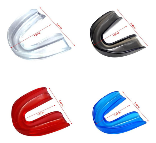 4 Juegos De Protectores Bucales Deportivos Moldeables Para N