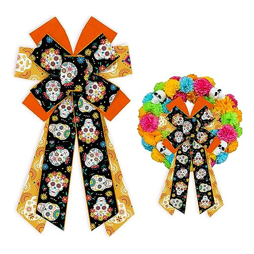 Lazos Grandes De Halloween Coronas, Lazos De Flores Cal...