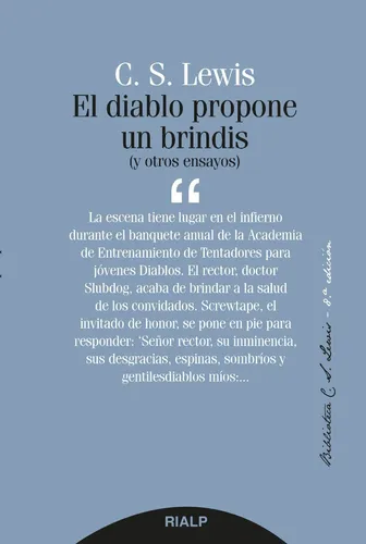 El Diablo Propone Un Brindis ( Y Otros Ensayos) C.s. Lewis