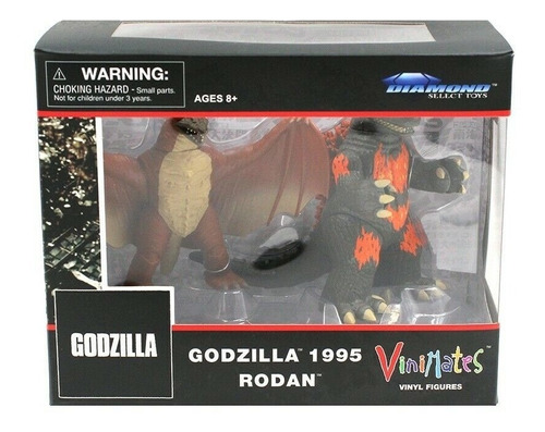 Figura Godzilla 1995 & Rodan - Vinimates Diamond Select