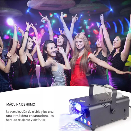 Opperadoraopperadora2023070414 Máquina De Humo Dj 600w Con Luz Led Rgb Efecto De Fuego 3 In 1