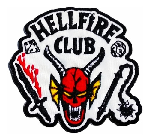 Super Parche Bordado Hellfire Club Stranger Things Vecna 11