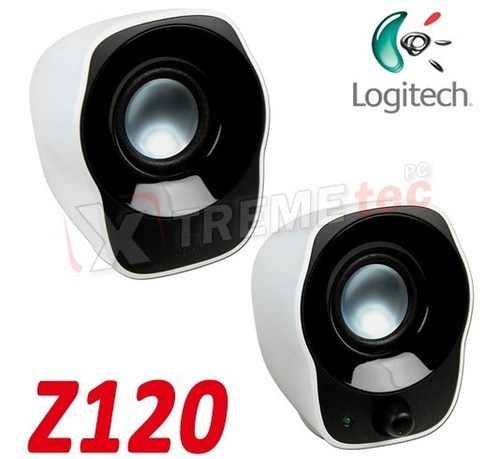 Bocina Logitech Z120 negra y blanca