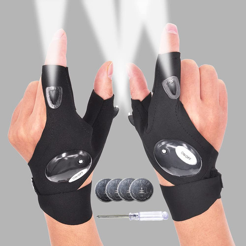 Guante De Linterna Led Guantes De Pesca Al Aire Libre Con Co