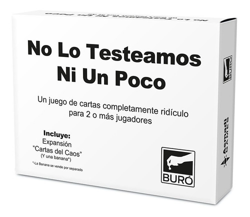 Juego de cartas No lo testeamos ni un poco Buró