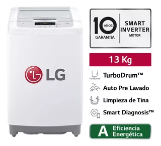Lavadora Automatica LG Wt13wpbk 13k Blanca