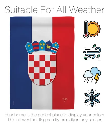 Breeze Decor G158210 Banderas De Croacia Del Mundo Impresion