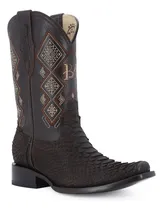 Comprar Bota Vaquera De Hombre En Piel Piton Nobuck El Malcreado