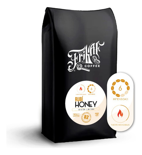 Cafe 1/2 Kg En Grano Tostado Sin Azucar Frikaf Honey