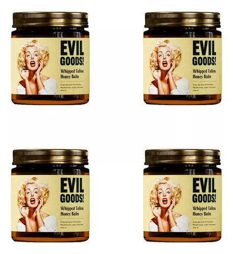 4pcs Bálsamo De Sebo De Res Batido Y Miel De Manuka
