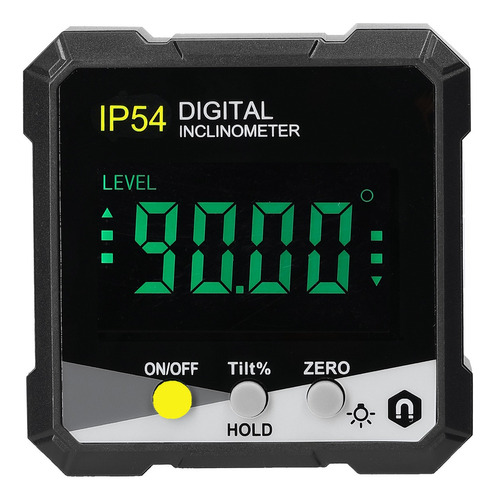 Inclinómetro Digital Portátil Ip54 4*90° Lcd Con Luz