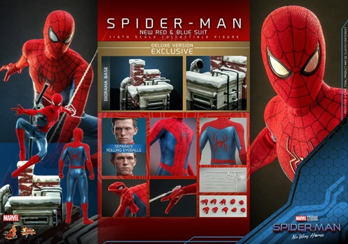 Hot Toys Spider-man New Red & Blue Suit Deluxe Far From Home
