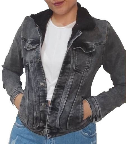 Espectacular Chaqueta Dama En Jean Excelente Calidad Envio G