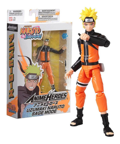 Bandai Naruto Shippuden Anime Heroes Naruto (sage Mode)