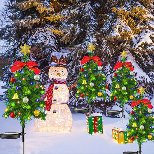 Luces Decorativas Solares Led For Árbol De Navidad 2 Piezas