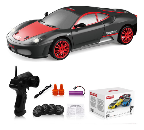 Coche De Control Remoto Rc Drift Car 2.4ghz Escala 1:24 4wd