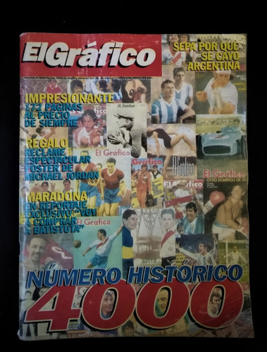 Revista El Grafico N° 4000 Con Poster - 1996