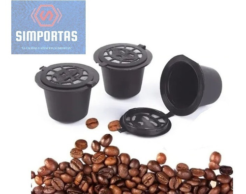 3x Capsula Café Reutilizables Recargables Nespresso Santiago