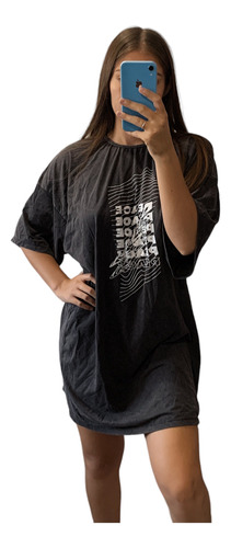 Remera Oversize Aesthetic Mujer Remerones