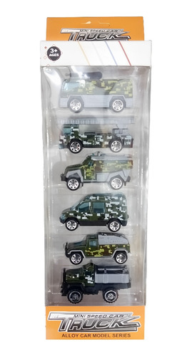 Set De Carritos Militares De Juguete Con 6pcs