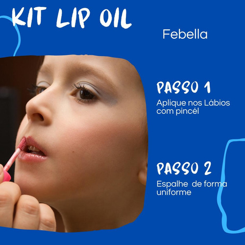 Kit Mini Lip Oil Gloss Hidratante Labial Mágico Com Glitter