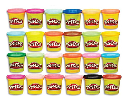 Play Doh Play-doh Empaque De 24 Latas Varios Colores 2oz