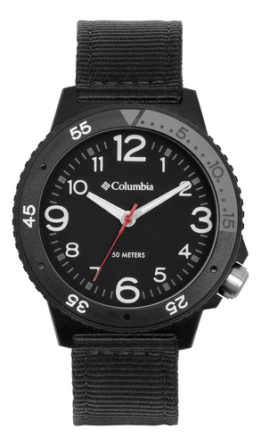 Reloj Columbia Para Caballero Correa De Nylon Color Negro