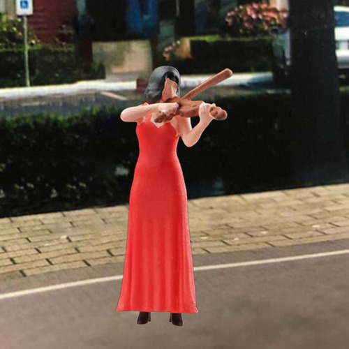 Figuras De Banda A Escala 1/64, Maqueta De Violinista