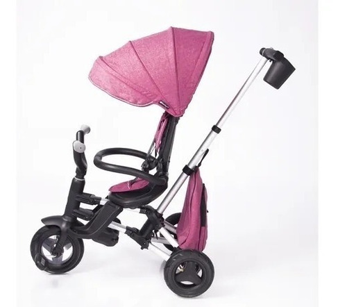 Imagen 2 de 10 de Triciclo Paseador Ebaby Plegable. Asiento Giratorio.