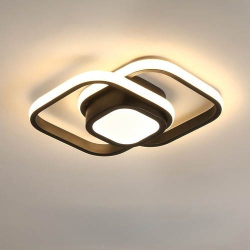 Lâmpadas De Techo Led De Cube Acrílica Moderno 36w 3 Cores