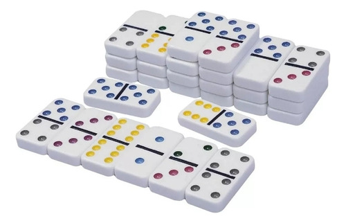 Juego De Mesa Novelty Dominó Doble 6 Con 28 Fichas Jumbo