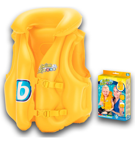 Chaleco Inflable Salvavidas Bestway Step B Niños 3a6- El Rey